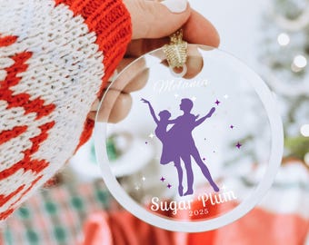 Sugar Plum Nutcracker Ornament | Nutcracker Ornament | Sugar Plum Fairy Gift | Personalized Nutcracker Sugar Plum Fairy Ornament