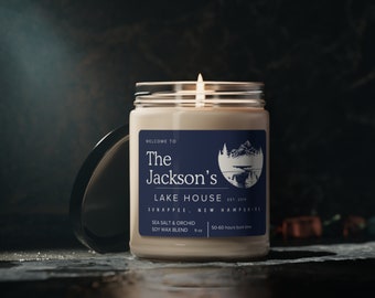 Lake House Candle | Personalised Lake House Candle | Lake Candle | Lake Housewarming Gift | Lake Life Gift | Lake House Gift | Lake Life