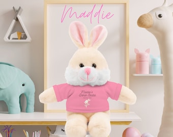 Personalized Ballet Bunny for Dance Recitals | Young Dancer Recital Gift Ages 3- 7 | Custom Dance Bunny for Toddlers First Dance Recital