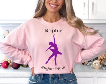Nutcracker Sugar Plum Fairy Sweatshirt | Sugar Plum Fairy Sweatshirt | Sugar Plum Fairy Gift | Land of Sweets | Nutcracker Gift