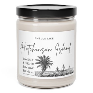 Personalized Beach House Candle | Beach House Gift | Beach Candle | Sea Salt Candle | Coastal Candle | Coastal Gift | Vacation House Gift