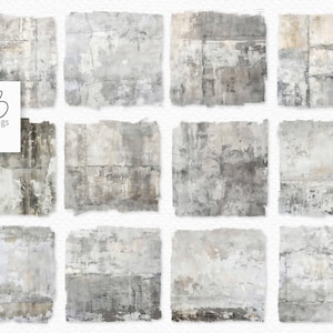 Zementwand PNGs - Grungy Zement gemalte Texturen - Graue strukturierte Hintergründe - Beton PNGs - Graue Beton Grunge Texturen