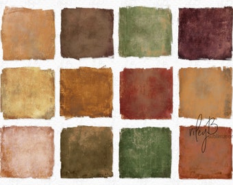Vintage Thanksgiving Texture PNGs - Thanksgiving Color Palette - Fall Colored Backgrounds - Fall Color Overlays - Fall Textures