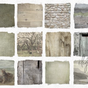Rustikale Salbei Texturen PNGs - Verwitterte Holz Texturen - Antike Gemälde - Rustikale Wand - Salbeifarbenes Leinen - Rustikale Salbei Fotohintergründe