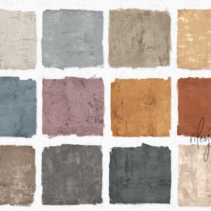 May include: A digital collage of 10 textured squares in various shades of brown, grey, blue, orange, and pink. The squares are arranged in a grid pattern. The text "rileyB sublimation" is in the bottom right corner.