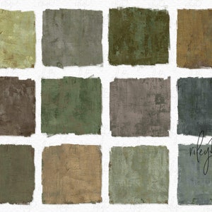 Forest Floor Texture PNGs - Green and Brown Textured Backgrounds - Green Brown Backdrops - Forest Green Grunges - Green Brown Color Palette