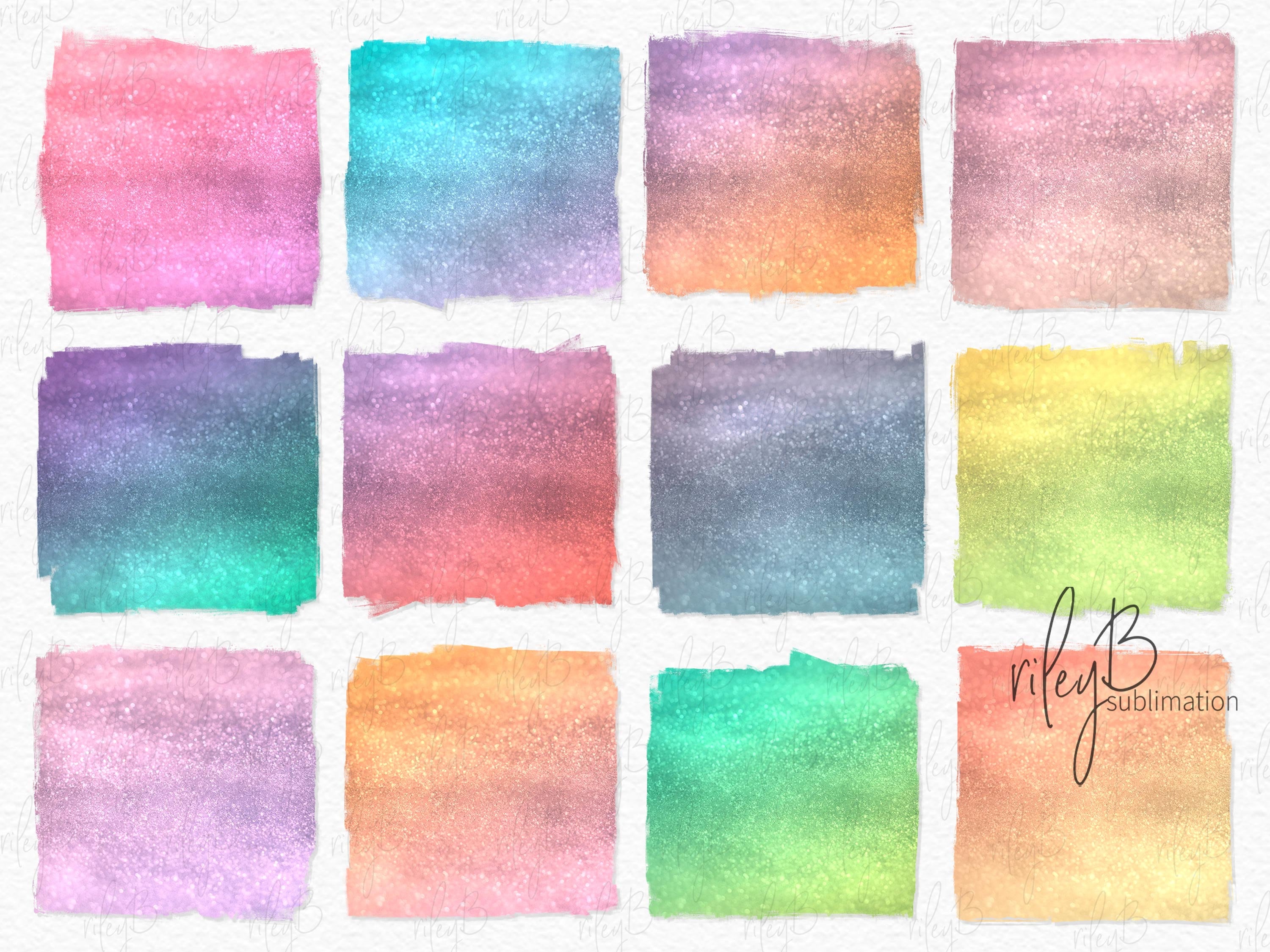 Rainbow Shimmer Sublimation PNGs - Rainbow Glitter - Rainbow Bokeh - Pastel Rainbows - Bright Rainbows - Rainbow Sparkles - Rainbow Textures