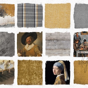 PNG de texture ocre et gris - Fond gris jaune - Vieux bois - Art vintage ocre - Toiles de fond photo gris ocre - Texture murale ocre
