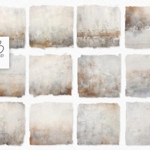 Dirty Snow Texture PNGs - Beige Braune strukturierte Hintergründe - Beige Grunge PNGs - Rost Beige Grunges - Slushy Schnee Farbpalette