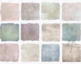 Soft Pastel Texture PNGs - Pastel Distressed Digital Textures - Light Pastel Textures - Pastel Textured Backgrounds - Sublimation Pastels