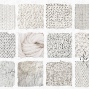 Cozy Off-White Textures - Off-White Backgrounds - Cozy Digital Paper - Cozy Textures - Cozy Backgrounds - Quilted Backgrounds - White Fabric