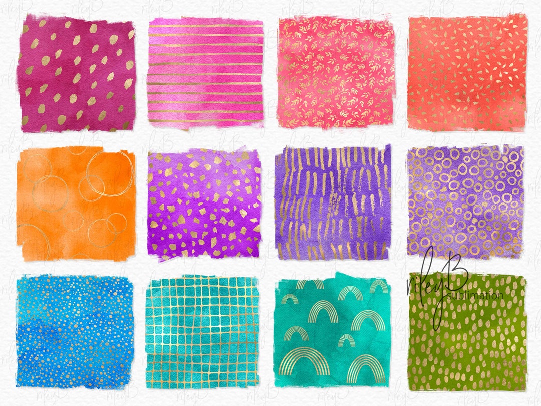 Summertime Brights Texture Pngs - Bright Summertime Colored Sublimation ...