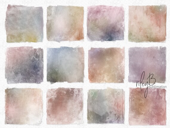 Spring Grunge Textures Sublimation Pngs Soft Pastel Colored | Etsy