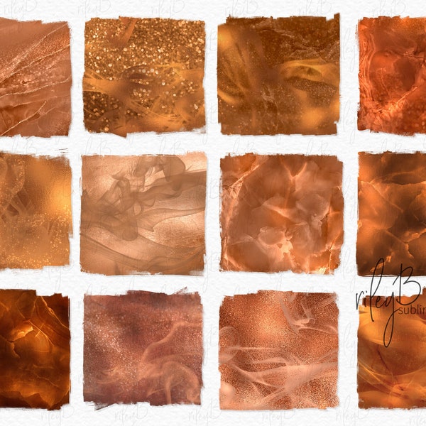 Ethereal Copper Sublimation PNGs - Copper Sublimation PNGs - Copper PNG Textures - Wispy Copper Backgrounds - Copper Clipart PNGs