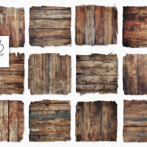 Pintura al óleo digital de madera oscura PNGs - Texturas de madera oscura - Madera recuperada - Pisos de madera oscura - PNGs de madera oscura - Madera rústica oscura