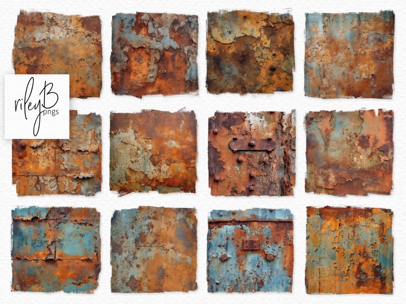Rust Paintings 1 Texture Pngs Rust Pngs Rust Digital Clipart Rusted