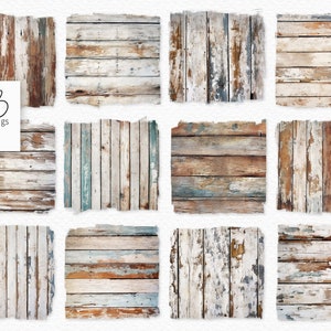 PNG de pintura al óleo digital de madera en apuros - Texturas de madera en apuros ligeros - PNG de madera recuperada - PNG de madera desgastada - PNG de madera vieja