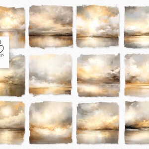 Gouden uur digitale png's - zonsopgang zonsondergang goud getextureerde achtergronden - gouden zonsondergang achtergronden - gouden grunge schilderij png's - gouden zonsopgang