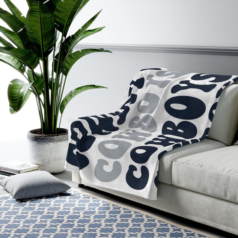 Velveteen Plush Dallas Cowboys Blanket Etsy