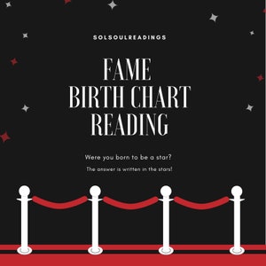 Lectura astrológica de la fama (lectura de numerología y carta natal)