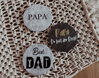 Untersetzer zum Vatertag • Papa • Vater • Geschenk • Aufmerksamkeit