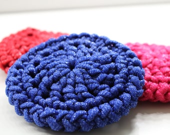 Dish Scrubbies, Dish Scrubby, Nylon, Gehäkelt, Handgemacht, Wiederverwendbar, Geschirr, Küche, Geschirrtücher, Topfreiniger, Schwamm, Scrubbie