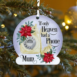 Personalised Memorial Christmas Decoration, Never Forgotten, Christmas Tree Ornament, In Memory Of Gift, Christmas Keepsake, Loved Ones