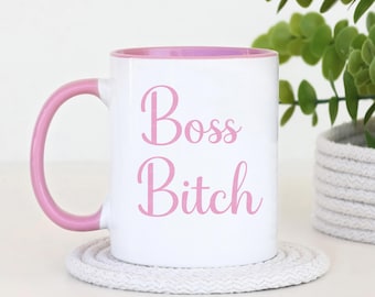 Boss Lady Mug, Boss Bitch Coffee Cup, Funny Gift for Her, Girl Boss Gift Idea, Feminist Mug, Gift for Her Birthday, Work Secret Santa