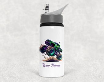 Kids Monster Truck Drinks Bottle, Monster Truck Gift, Boys Water Bottle, Girls Water Bottle, Christmas Gift For Kids, Stocking Filler Gift