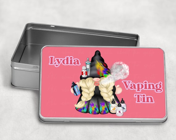 Vape Storage Tin, Vaping Gonk Gift, Mums Vaping Tin, Vape Accessories Tin