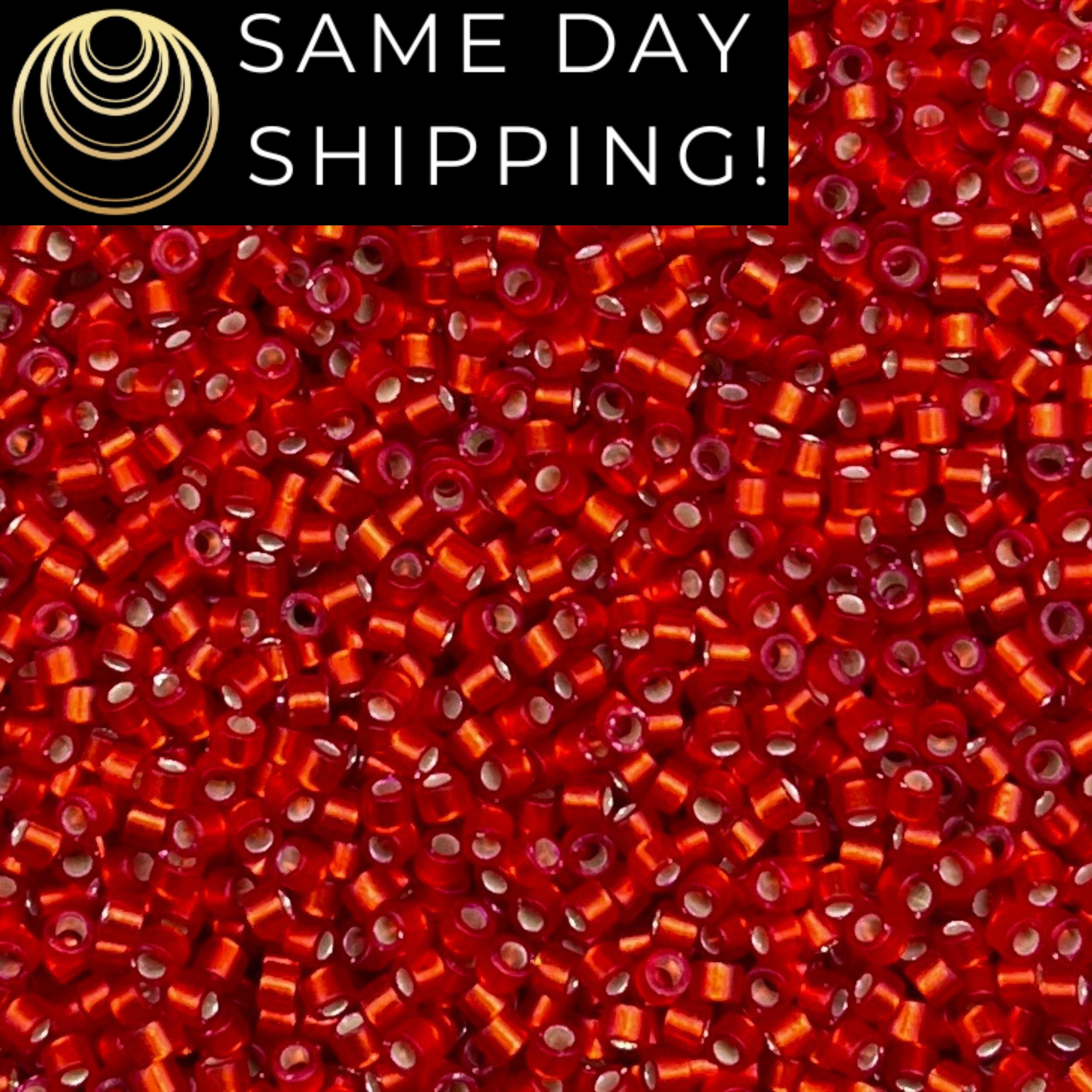 11-4696, Miyuki 22g Frost Opaque Glaze Rainbow Dark Red 11-4696, Miyuki 22g Frost Opaque Glaze Rainbow Dark Red