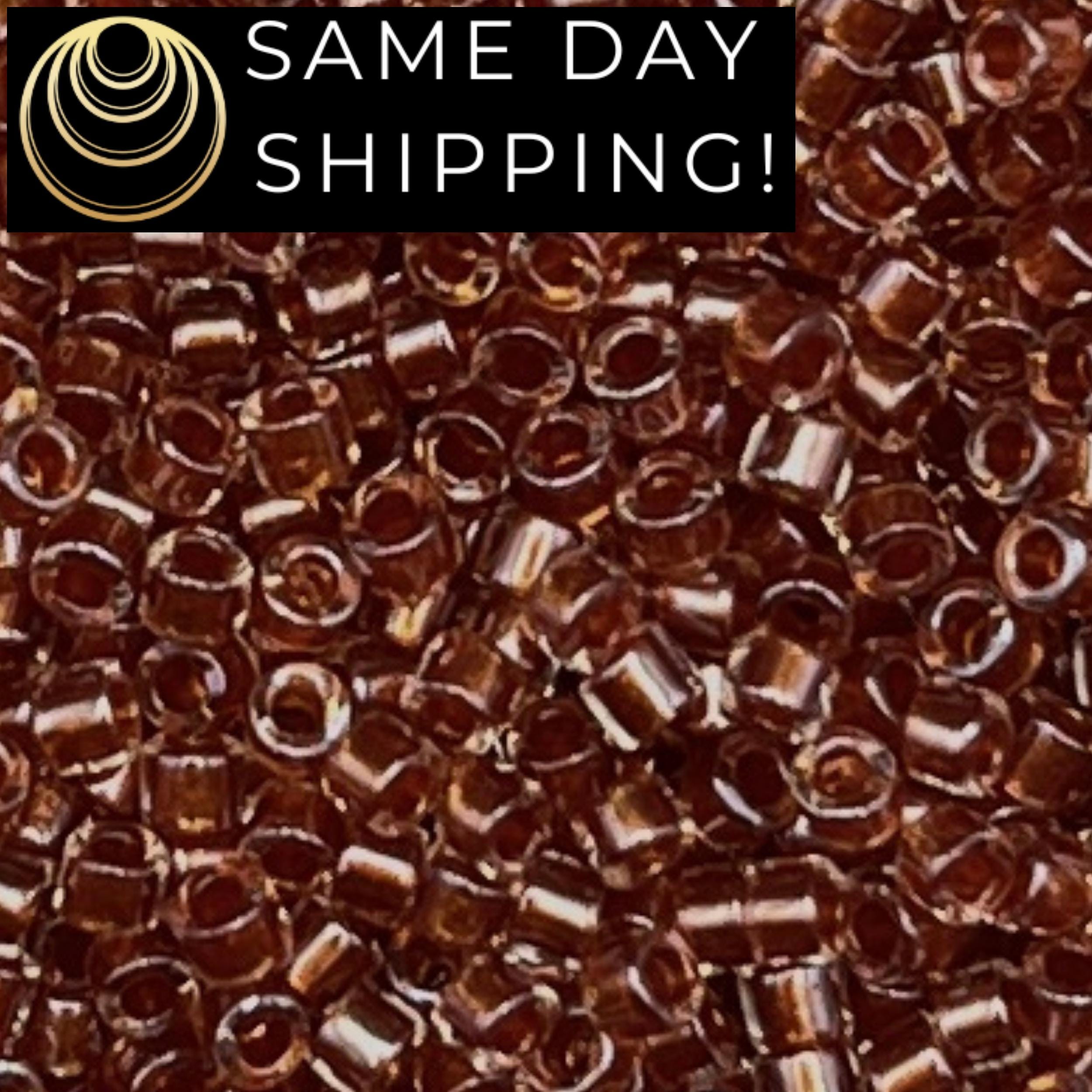 DB915 11/0 Miyuki Delica Beads Sparkling Ginger Lined Crystal - Etsy