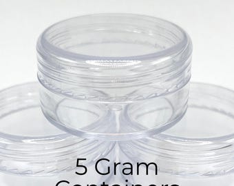 5 gram Clear Seed Bead Storage Containers