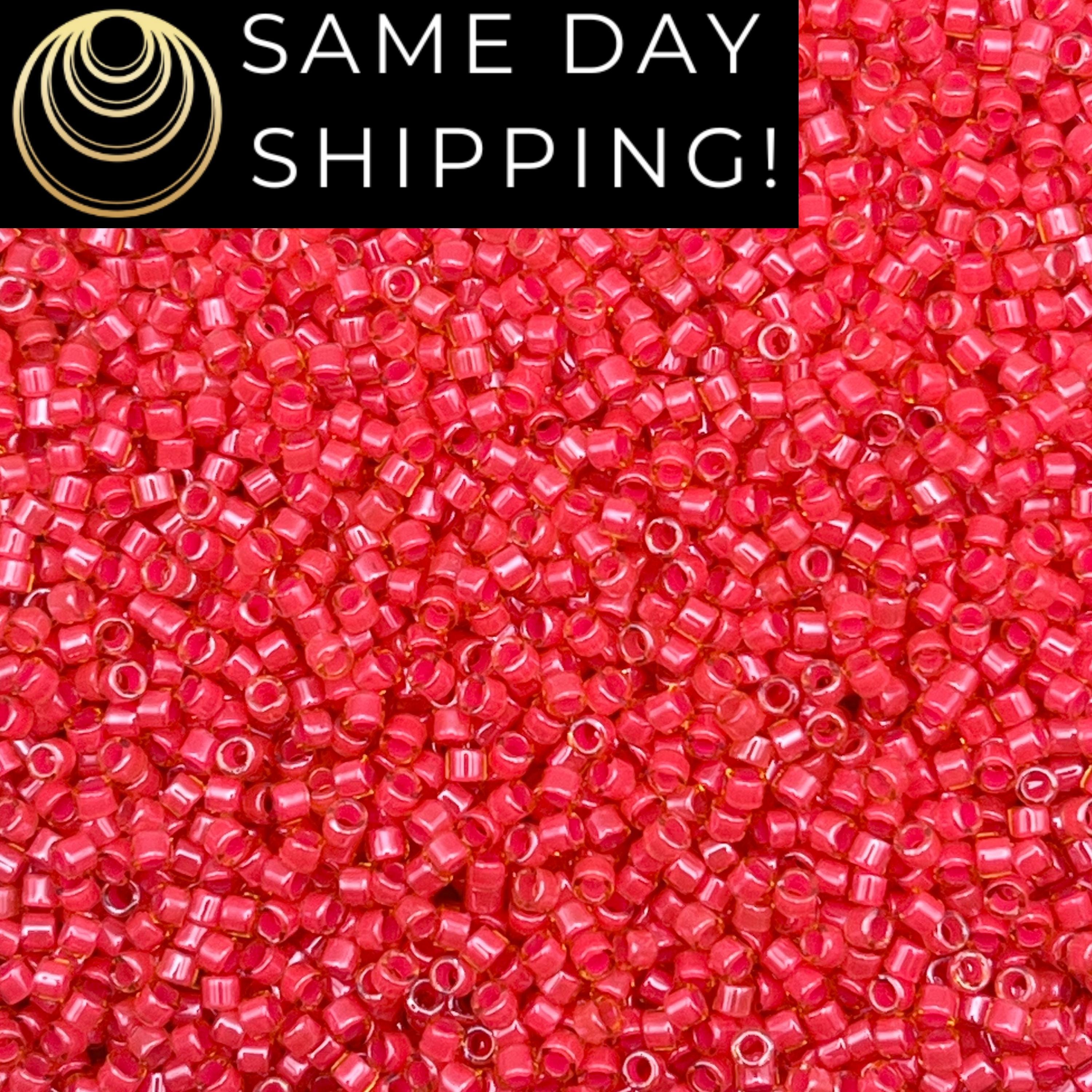 DB00-2051, Miyuki 5.2g Luminous Poppy Red DB00-2051, Miyuki 5.2g Luminous Poppy Red