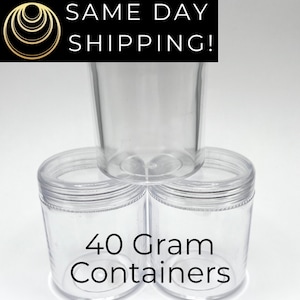 40 gram Clear Seed Bead Storage Containers