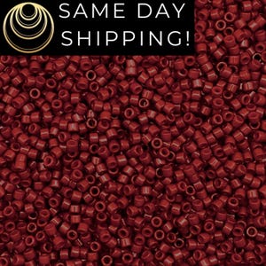 DB2119 SAME DAY SHIPPING! 1-20 Grams Miyuki 11/0 Delica Beads DB2119 Duracoat Opaque JuJube -Free Container!