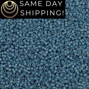 DB2132 SAME DAY SHIPPING! 1-20 Grams Miyuki 11/0 Delica Beads Duracoat Opaque Bayberry -Free Container!