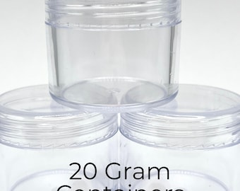 20 gram Clear Seed Bead Storage Containers
