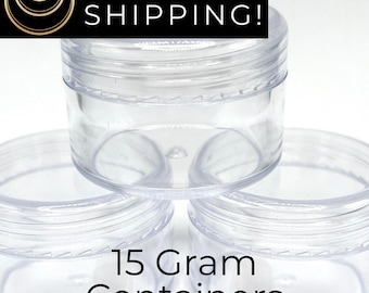 15 gram Clear Seed Bead Storage Containers
