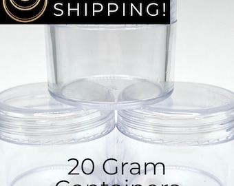 20 gram Clear Seed Bead Storage Containers