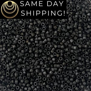 11-401SF, Miyuki 22g Semi-Matte Black 11-401SF, Miyuki 22g Semi-Matte Black