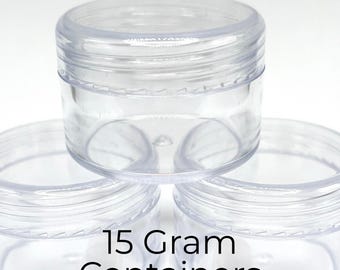 15 gram Clear Seed Bead Storage Containers