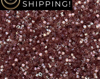Miyuki Delica Beads Silk Satin Dyed Orchid Silk DB1806, Silk Satin