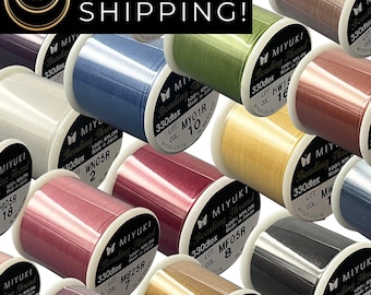 Miyuki Beading Thread, Pre Waxed, 330dtex, 50 Meters, ALL COLORS! Same Day Shipping!