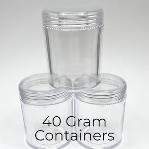 40 gram Clear Seed Bead Storage Containers