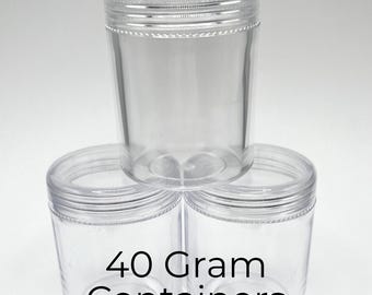 40 gram Clear Seed Bead Storage Containers
