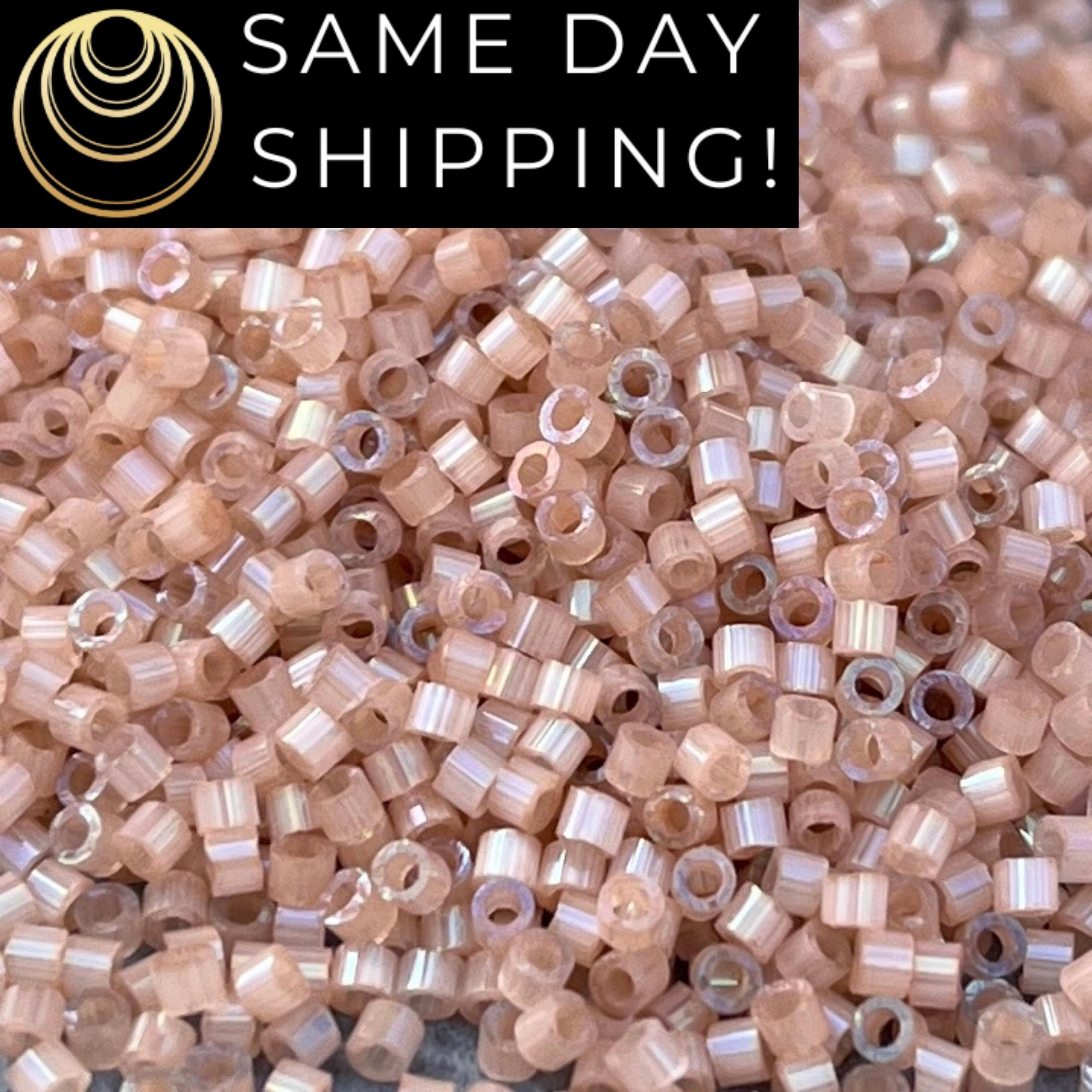 DB1803 SAME DAY SHIPPING! 1 Gram-20 Grams Miyuki 11/0 Delica Beads Dyed Cinnamon Silk Satin, Free Container!