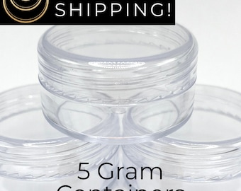 5 gram Clear Seed Bead Storage Containers