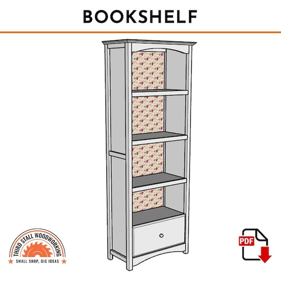 Plans for Children’s Bookshelf with Interchangeable Fabric Backing