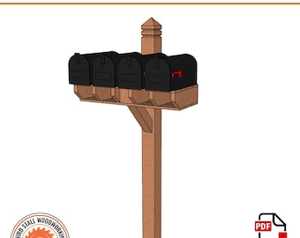 Plans for Quad Mailbox Post (4 box)